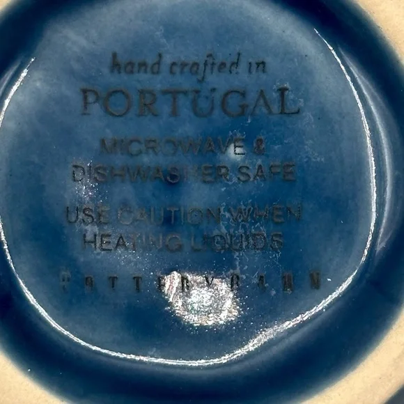 Pottery Barn Cambria Stoneware Ocean Blue Coffee Mug - Picture 7 of 9